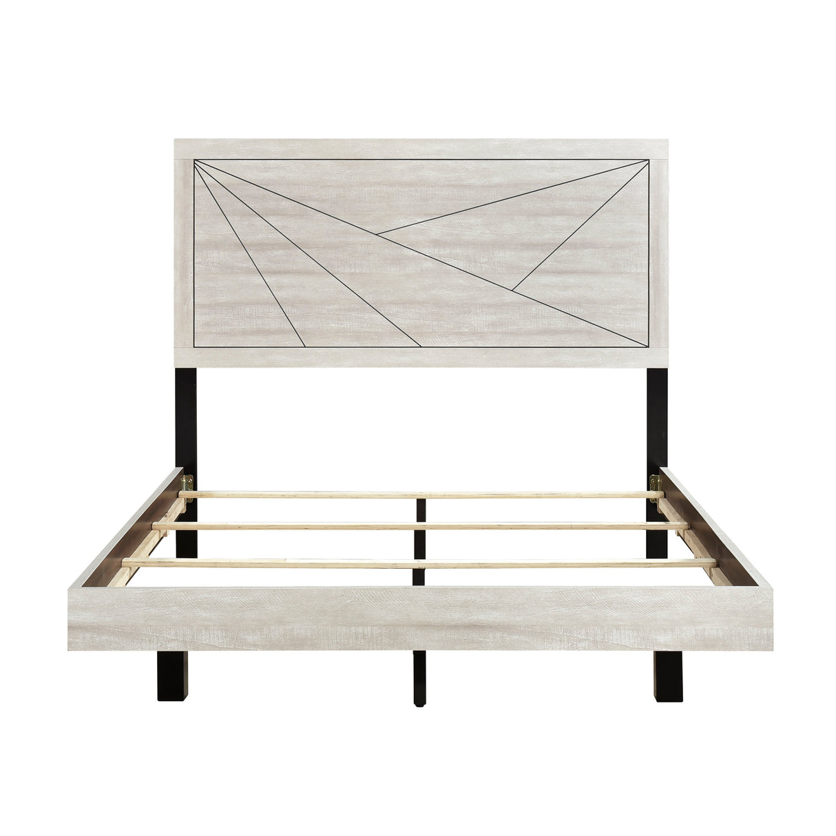 Aspen Gray Oak Youth Panel Bedroom Set by Homelegance at Eve Furniture