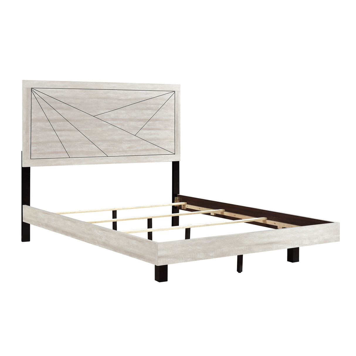 Aspen Gray Oak Youth Panel Bedroom Set by Homelegance at Eve Furniture
