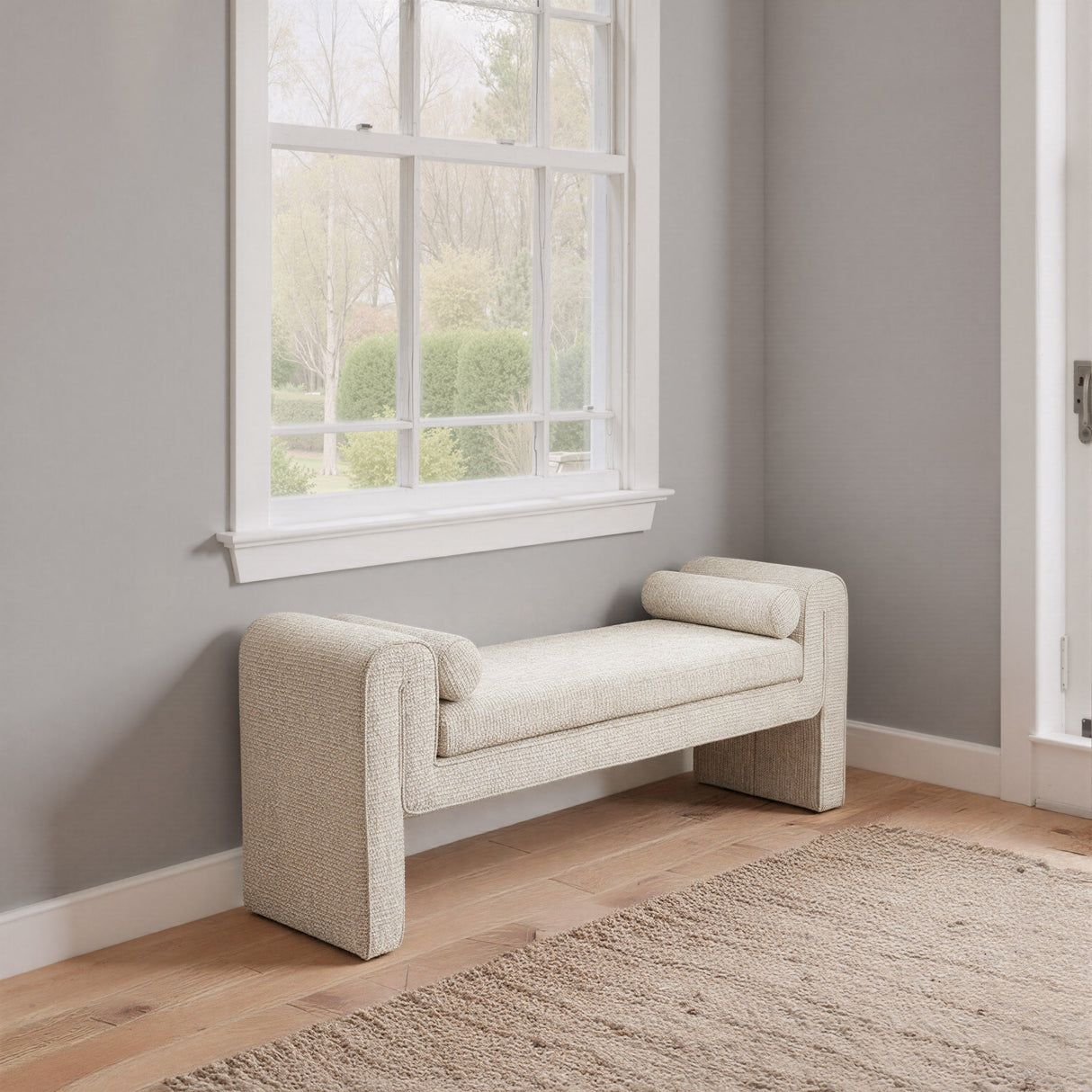 Astar Beige Bench by Zuomod at Eve Furniture