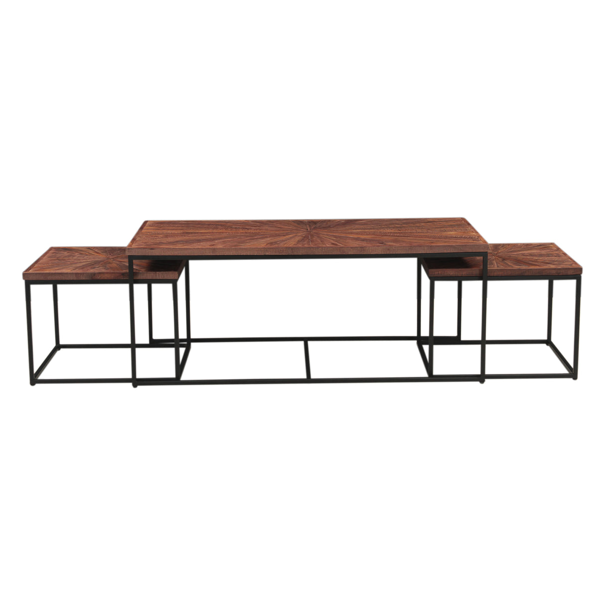 Aster 47" Nesting Coffee Tables in Sunburst Brownstone by Home Trends & Design at Eve Furniture