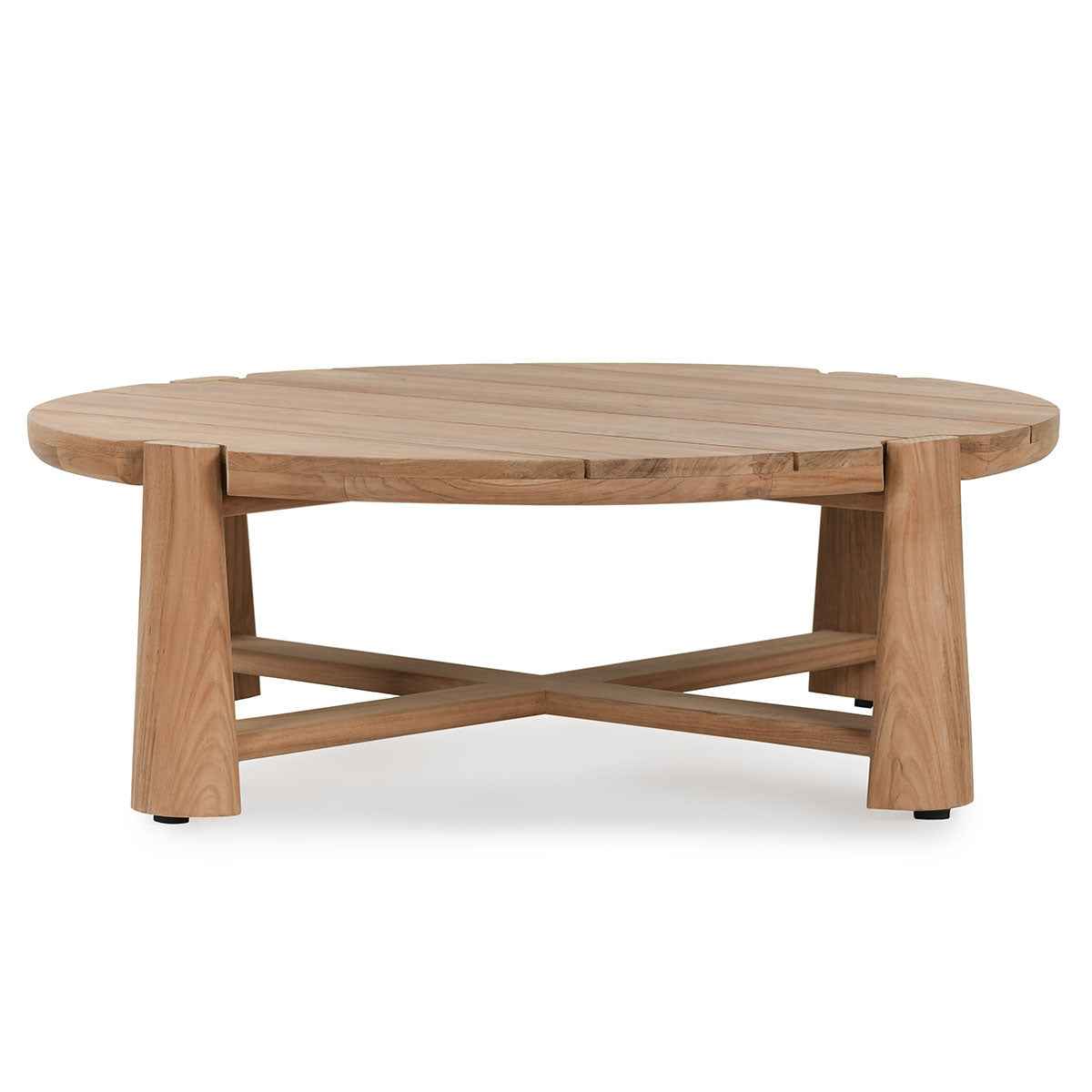 Aston Natural 48" Outdoor Round Coffee Table by Classic Home at Eve Furniture