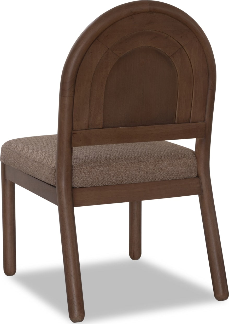Astor Wheat Bread/Claystone Arc Back Chair (Set of 2) by Modus Furniture at Eve Furniture