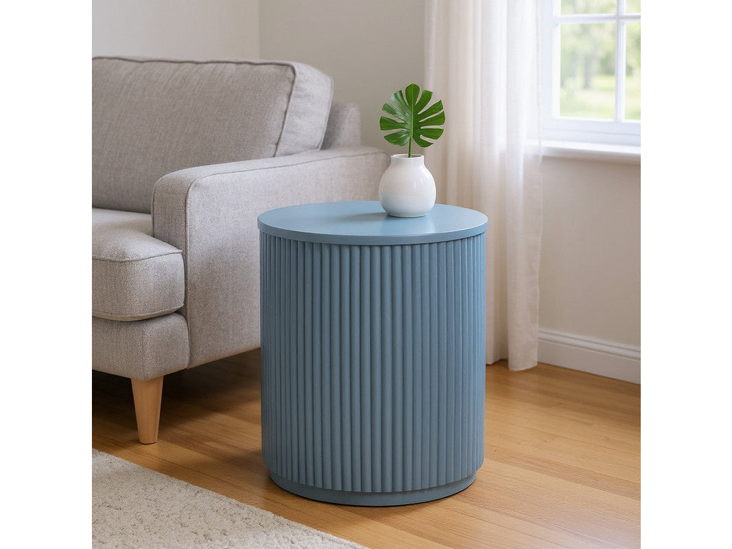 Astoria Blue Accent Table by Crestview at Eve Furniture
