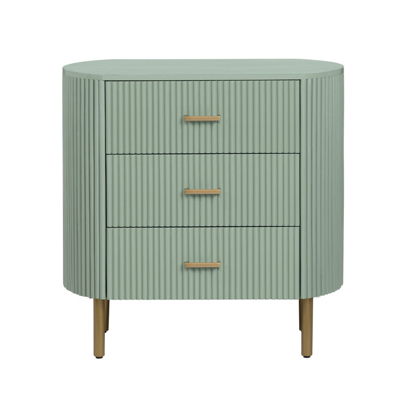 Astoria Green Three-Drawer Chest by Crestview at Eve Furniture