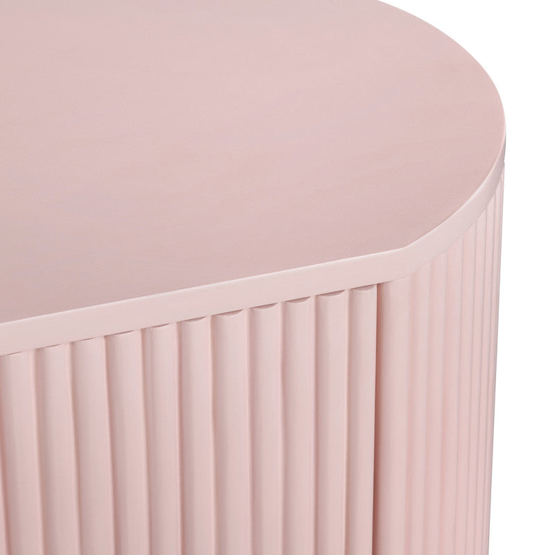 Astoria Pink Three-Drawer Chest by Crestview at Eve Furniture