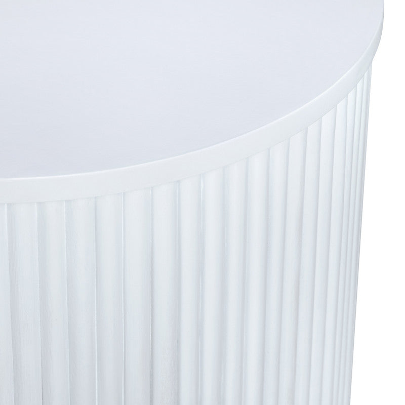 Astoria White Accent Table by Crestview at Eve Furniture