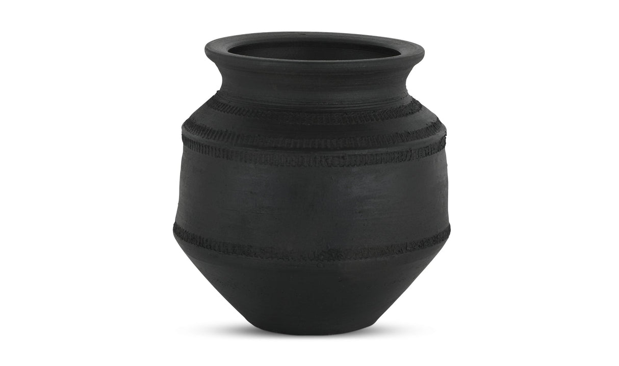 Astra Vessel Black Terracotta by Moe's Home at Eve Furniture