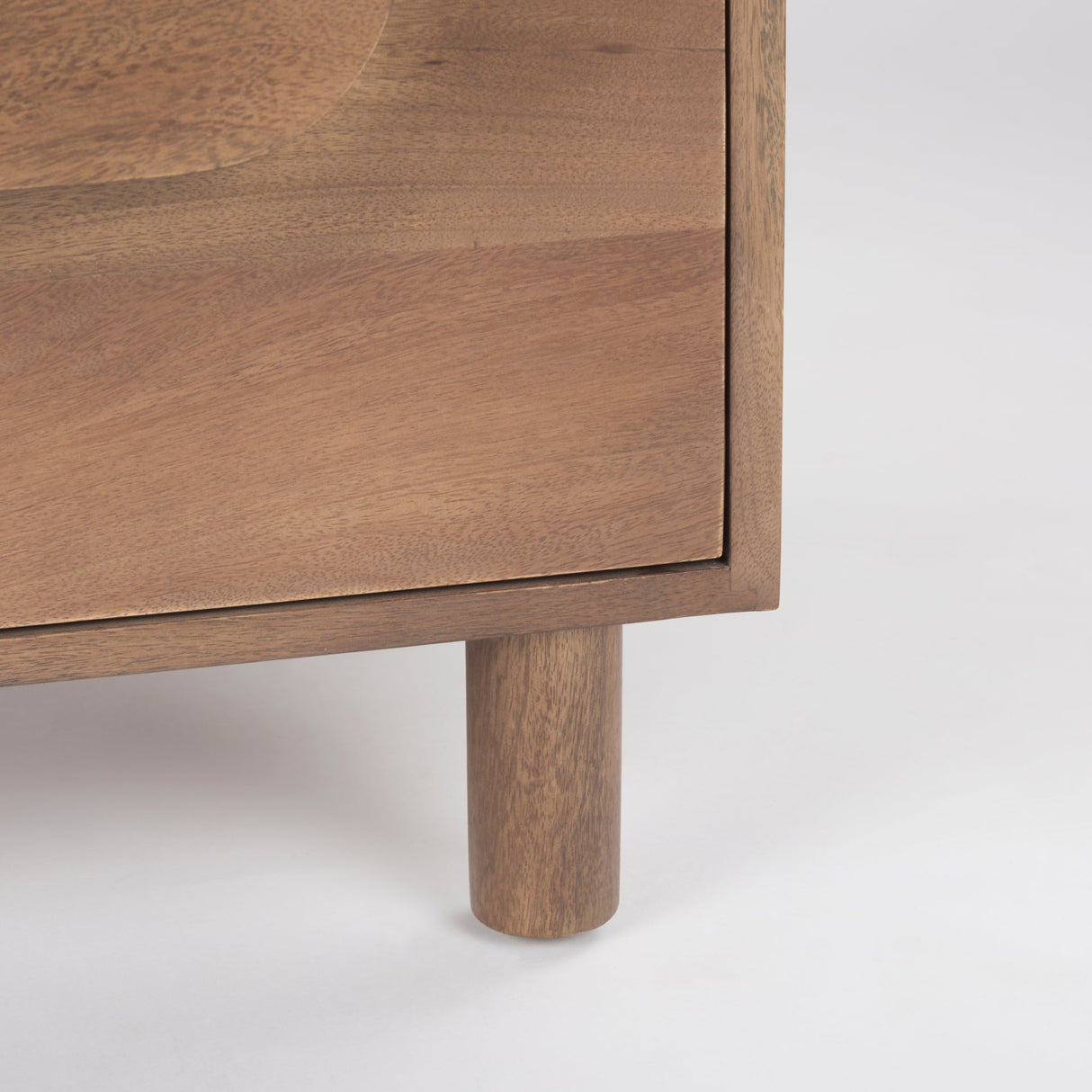 Astrid 36L x 17W x 30.3H Medium Brown Solid Wood 3 Drawer Cabinet by Mercana at Eve Furniture