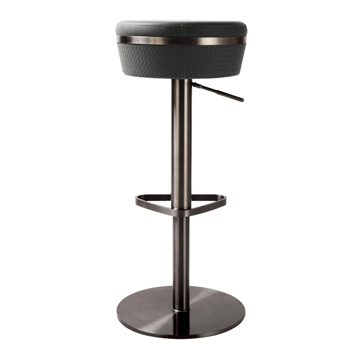 Astro Woven Performance Vegan Leather Adjustable Stool by TOV Furniture at Eve Furniture