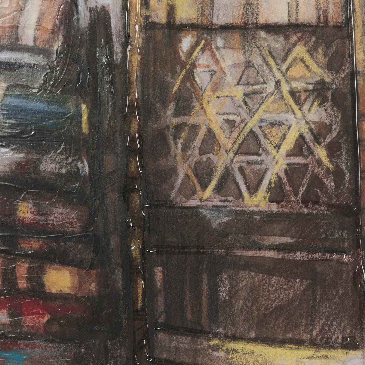 At The Cabin III by Mercana Studio Hand Embelished Framed Artwork Matted under Glass by Mercana at Eve Furniture