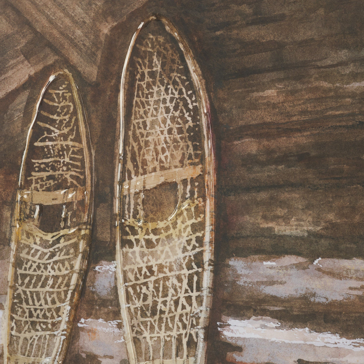 At The Cabin IV by Mercana Studio Hand Embelished Framed Artwork Matted under Glass by Mercana at Eve Furniture