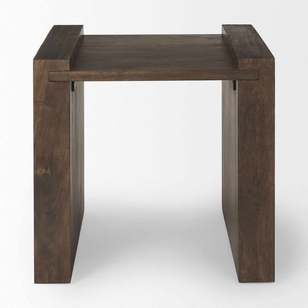 Athelia Dark Brown Wood Accent Table by Mercana at Eve Furniture