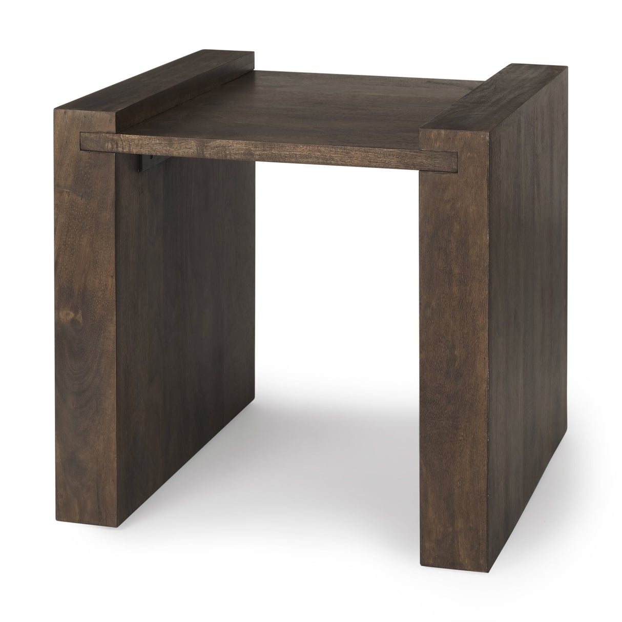 Athelia Dark Brown Wood Accent Table by Mercana at Eve Furniture