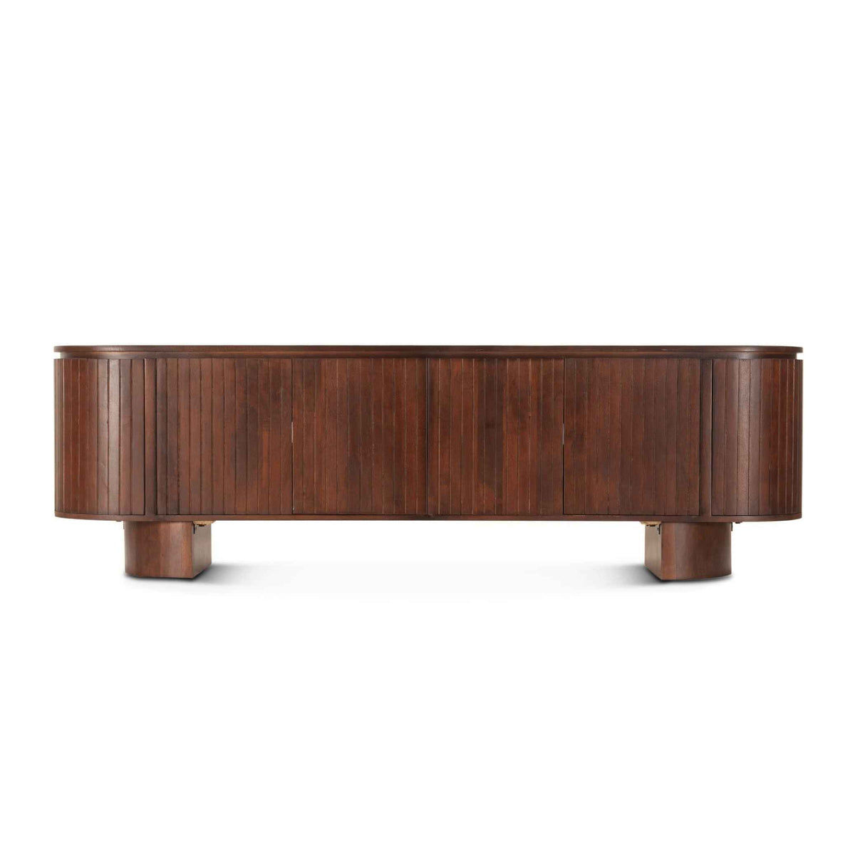 Athena 79" Media Cabinet in Aged Mahogany by Home Trends & Design at Eve Furniture