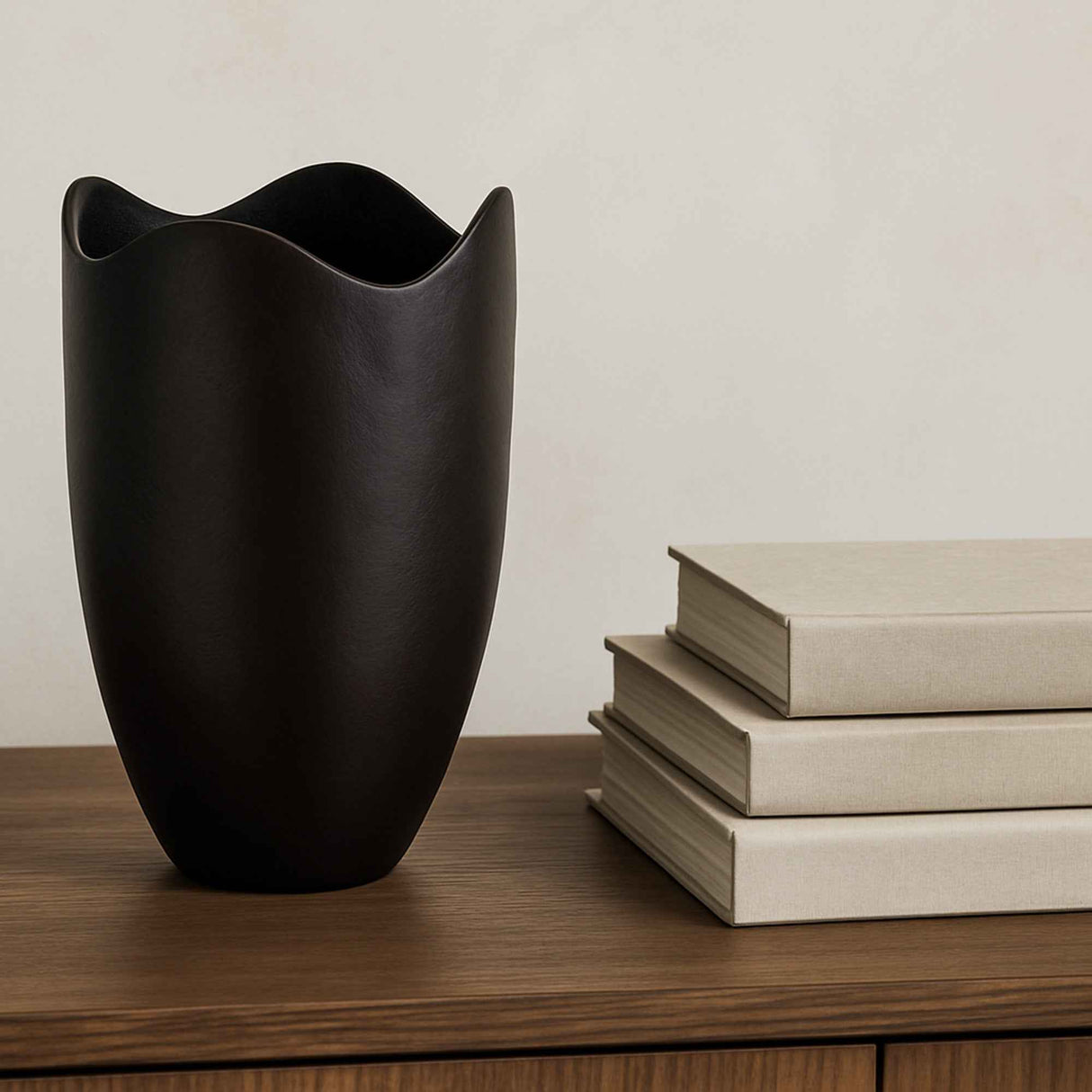 Athena Blackened Bronze Cast Aluminum Vase by Moe's Home at Eve Furniture