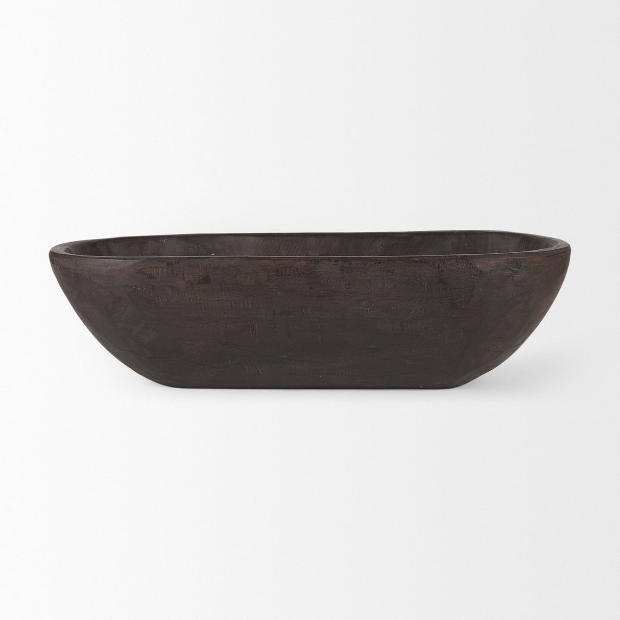 Athena Extra Large Oblong Black-Brown Reclaimed Wood Bowl by Mercana at Eve Furniture