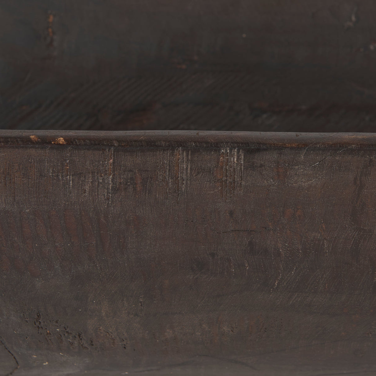 Athena Extra Large Oblong Black-Brown Reclaimed Wood Bowl by Mercana at Eve Furniture
