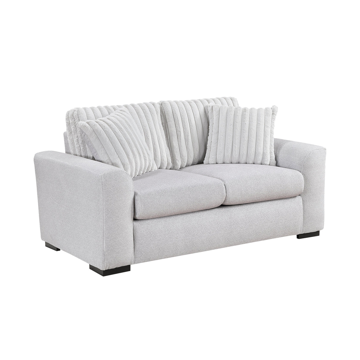 Athena Gray Loveseat by Homelegance at Eve Furniture