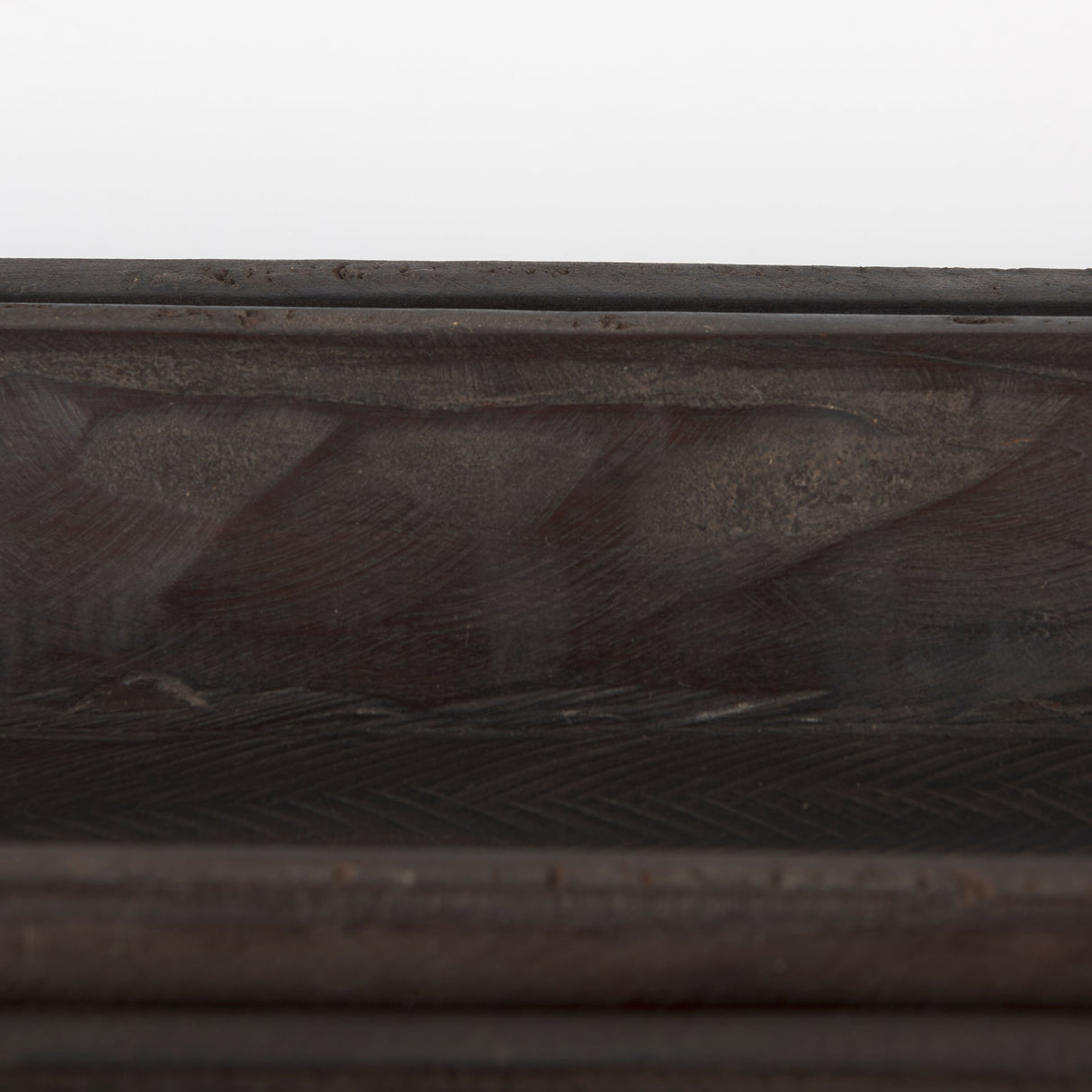 Athena Set of 2 Extra Large Black-Brown Reclaimed Wood Trays by Mercana at Eve Furniture