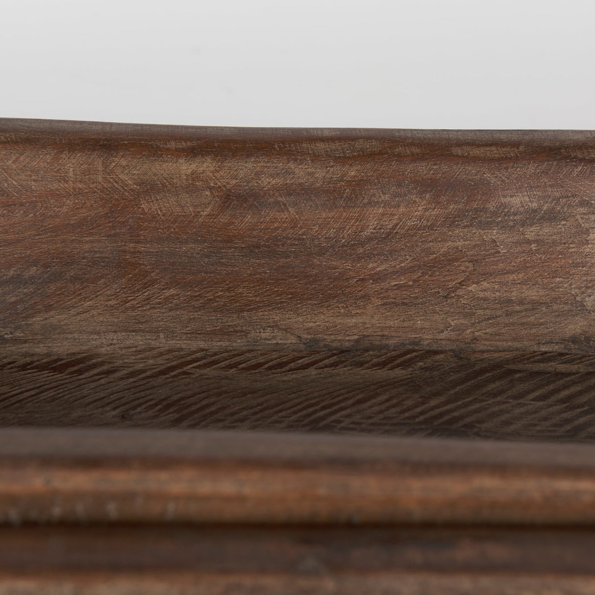 Athena Set of 2 Extra Large Medium Brown Reclaimed Wood Trays by Mercana at Eve Furniture