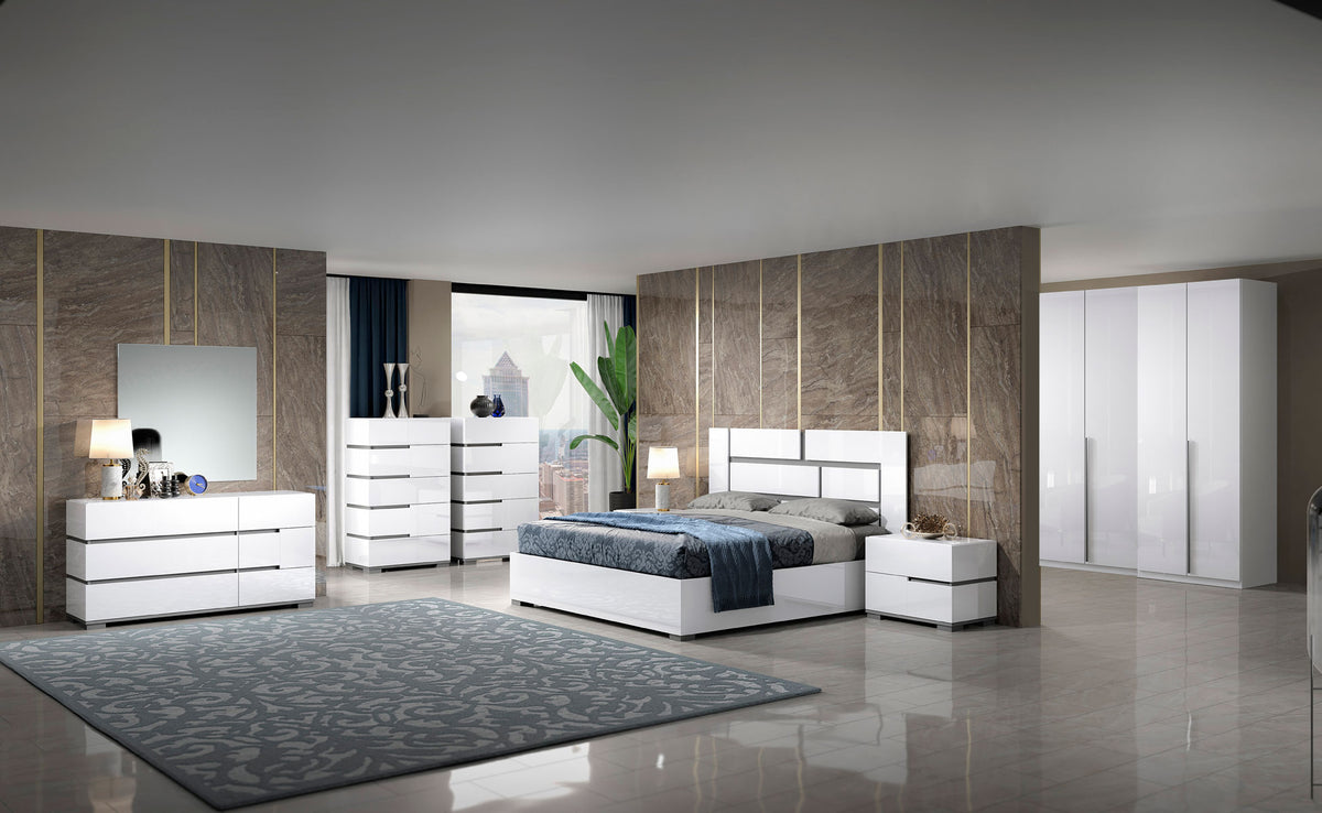 Athena White 4 Door Wardrobe