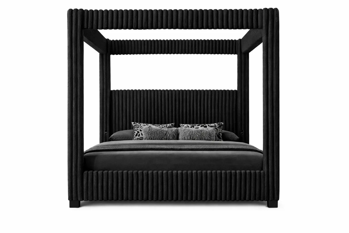 Atlam Black Queen Platform Bed by New Era Innovations at Eve Furniture