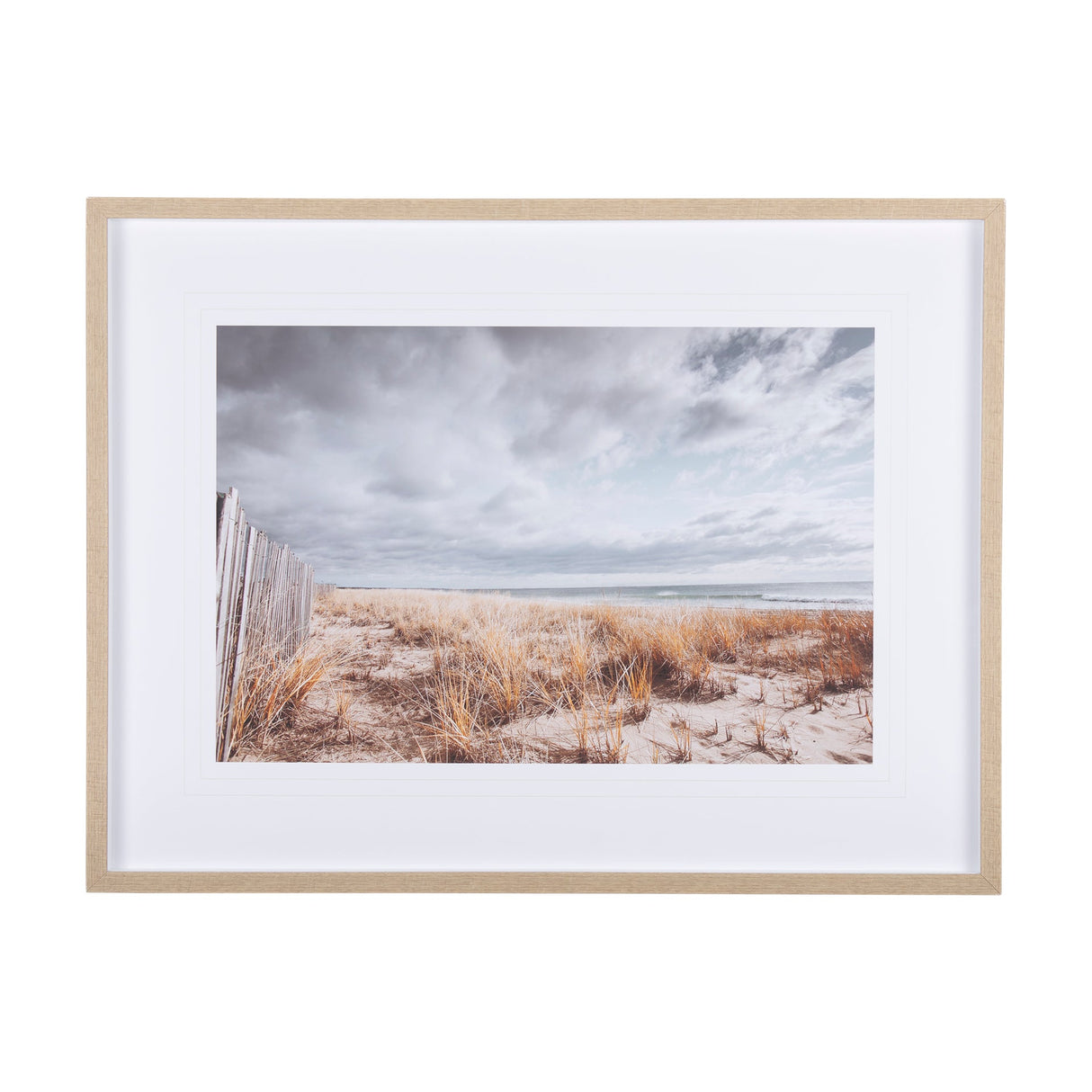 Atlantic Coast Afternoon by Mercana Studio Hand Embellished Framed Photo Art Print Matted under Glas by Mercana at Eve Furniture