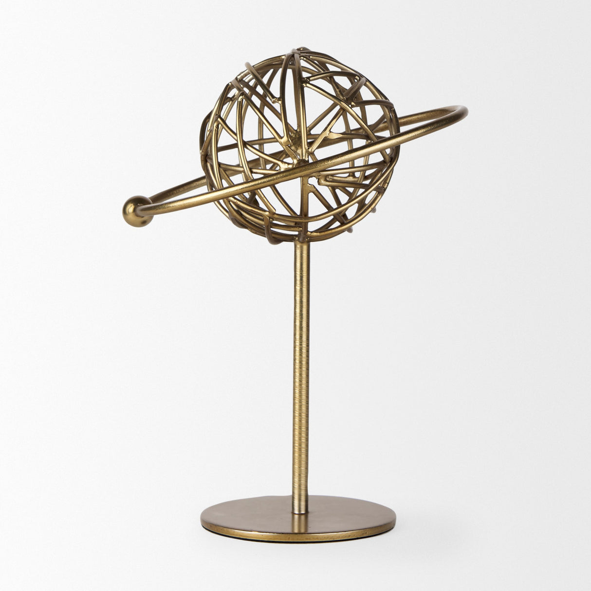 Atlas 10.0L x 8.0W x 12.0H Gold Metal Solar System Ornament by Mercana at Eve Furniture