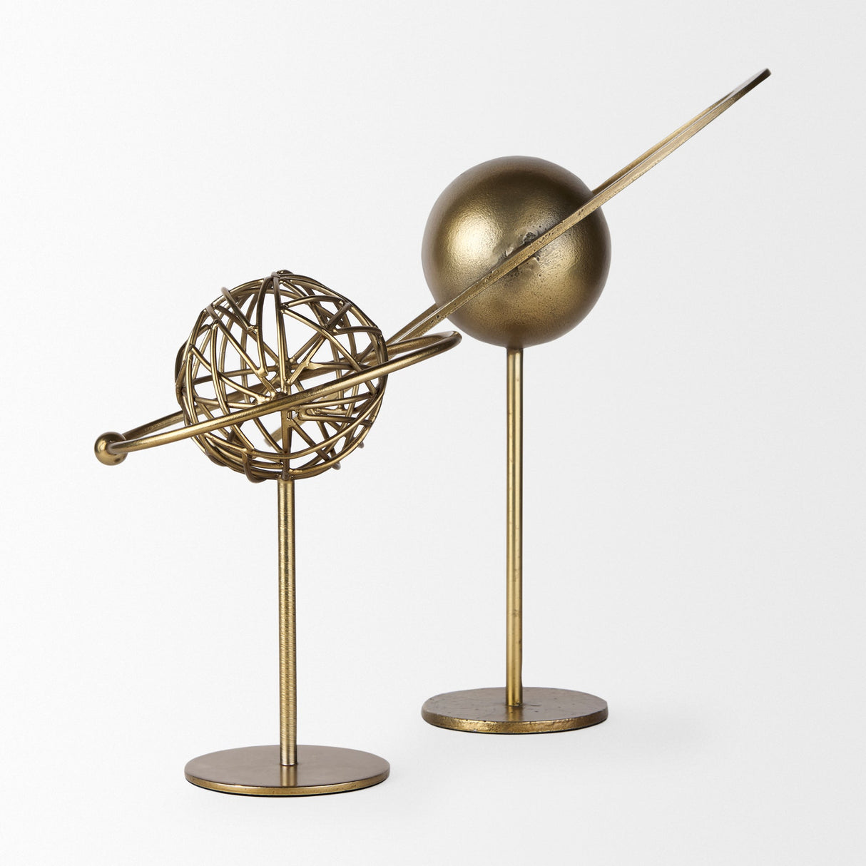 Atlas 15.0L x 7.0W x 16.0H Gold Metal Solar System Ornament by Mercana at Eve Furniture
