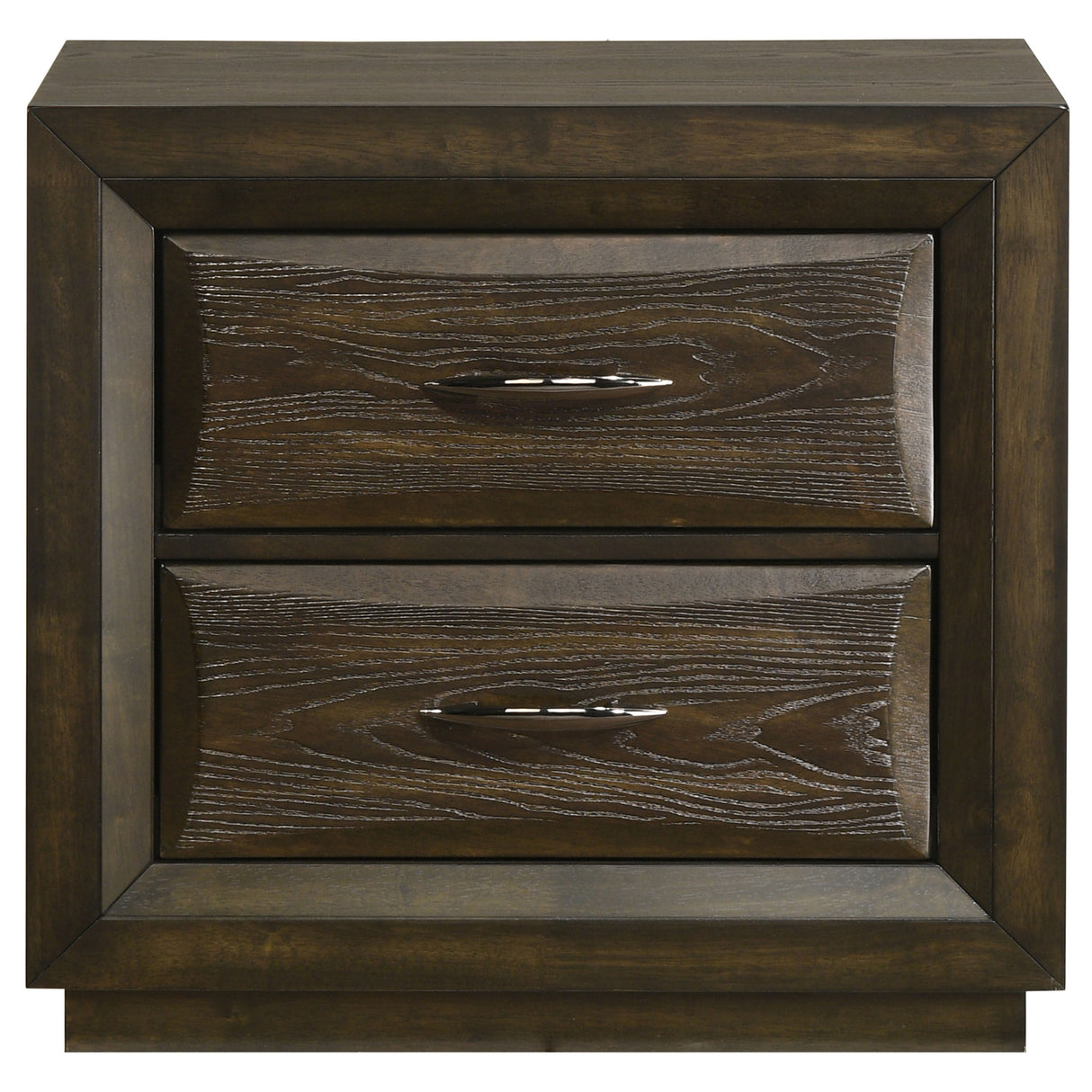 Atlas Dark Oak 2-drawer Bedroom Nightstand Bedside Table by Coaster at Eve Furniture