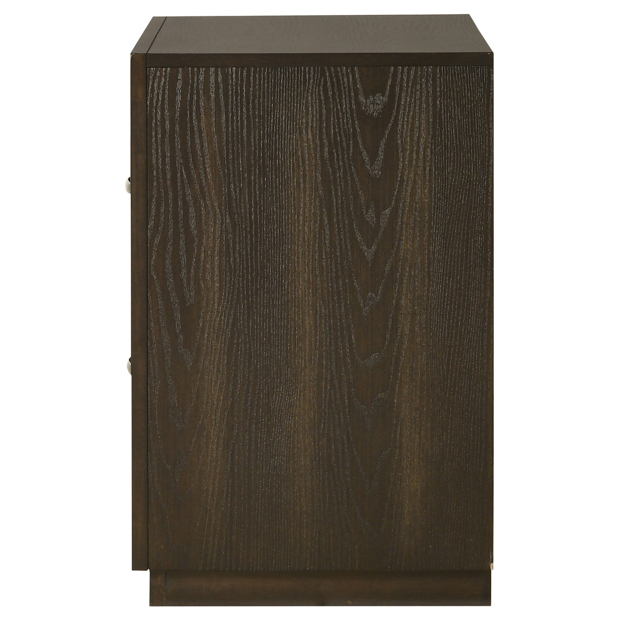 Atlas Dark Oak 2-drawer Bedroom Nightstand Bedside Table by Coaster at Eve Furniture