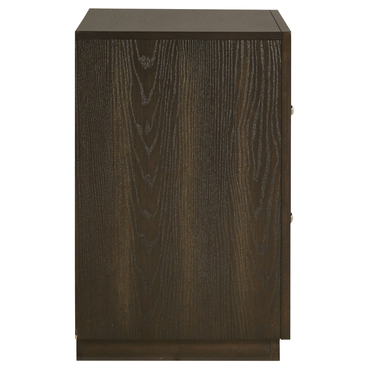 Atlas Dark Oak 2-drawer Bedroom Nightstand Bedside Table by Coaster at Eve Furniture