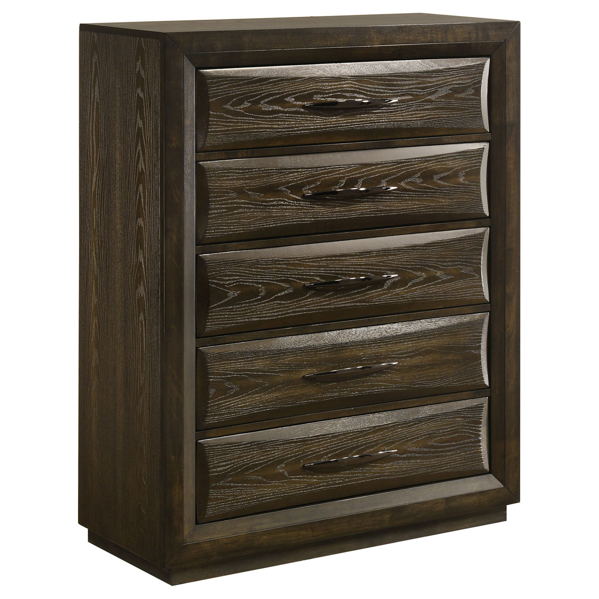 Atlas Dark Oak 5-drawer Bedroom Chest of Drawers by Coaster at Eve Furniture