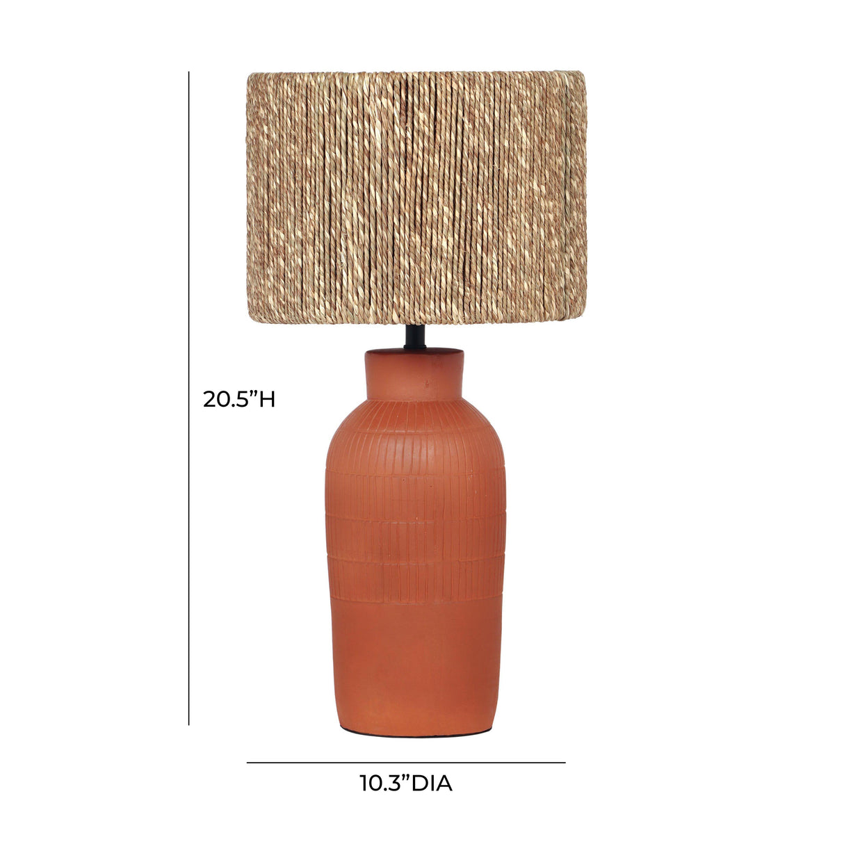 Atrani Natural Terracotta Table Lamp by TOV Furniture at Eve Furniture