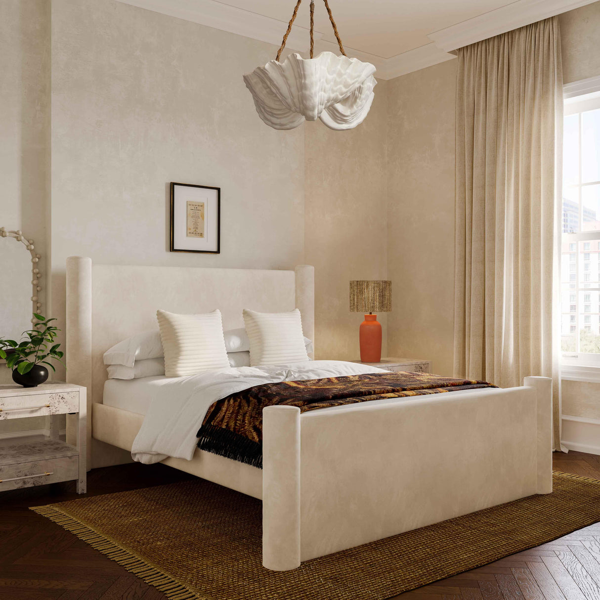 Atrani Natural Terracotta Table Lamp by TOV Furniture at Eve Furniture