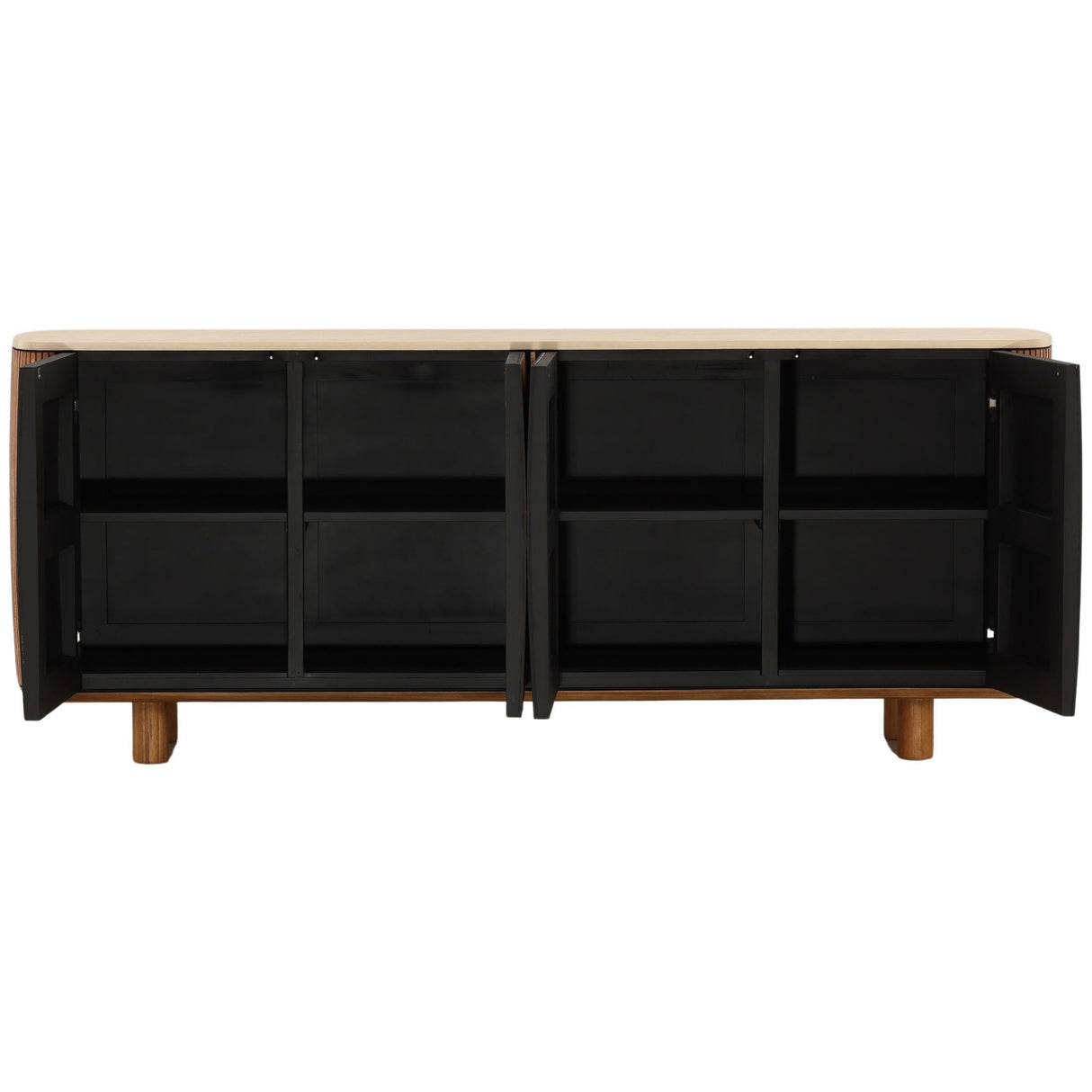 Atria Sideboard, Sand/Brown by Dovetail at Eve Furniture