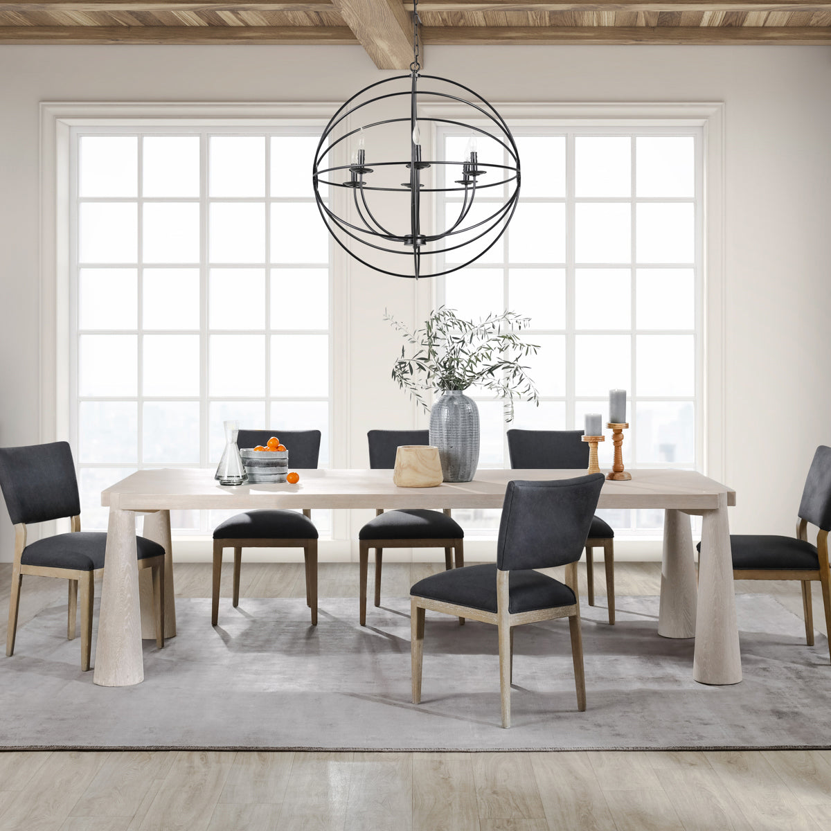 Atrop Dining Table - Milk White by Classic Home at Eve Furniture
