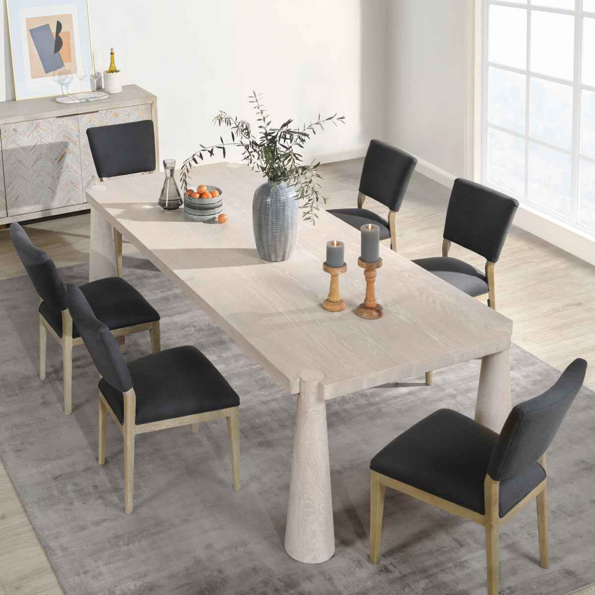 Atrop Milk White Dining Table by Classic Home at Eve Furniture