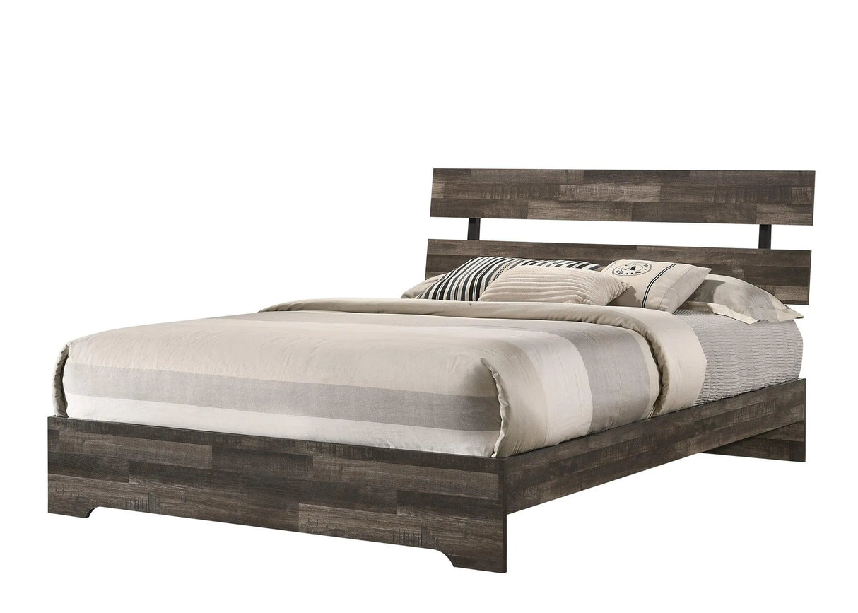 Atticus Brown Platform Bedroom Set by Crown Mark at Eve Furniture