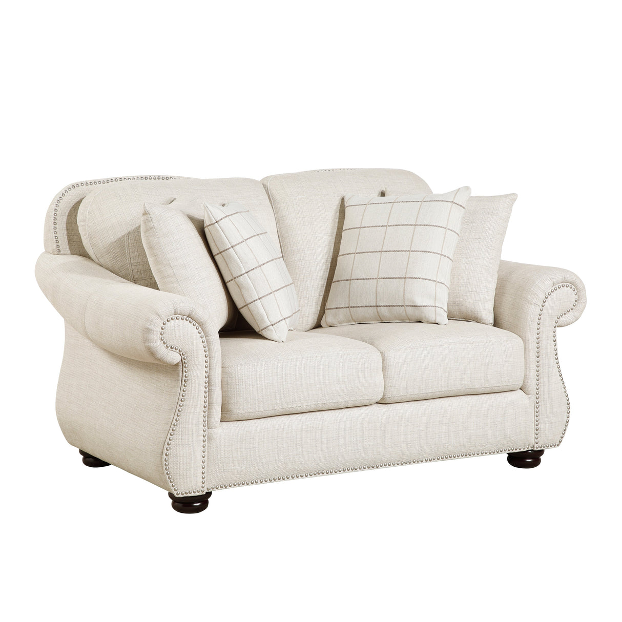 Attleboro Beige Loveseat by Homelegance at Eve Furniture
