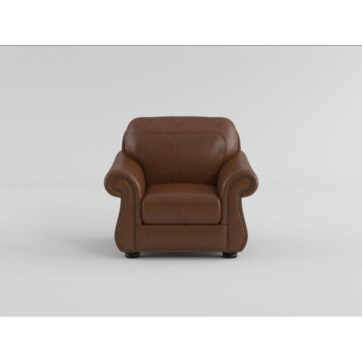Attleboro Brown Leather Chair by Homelegance at Eve Furniture