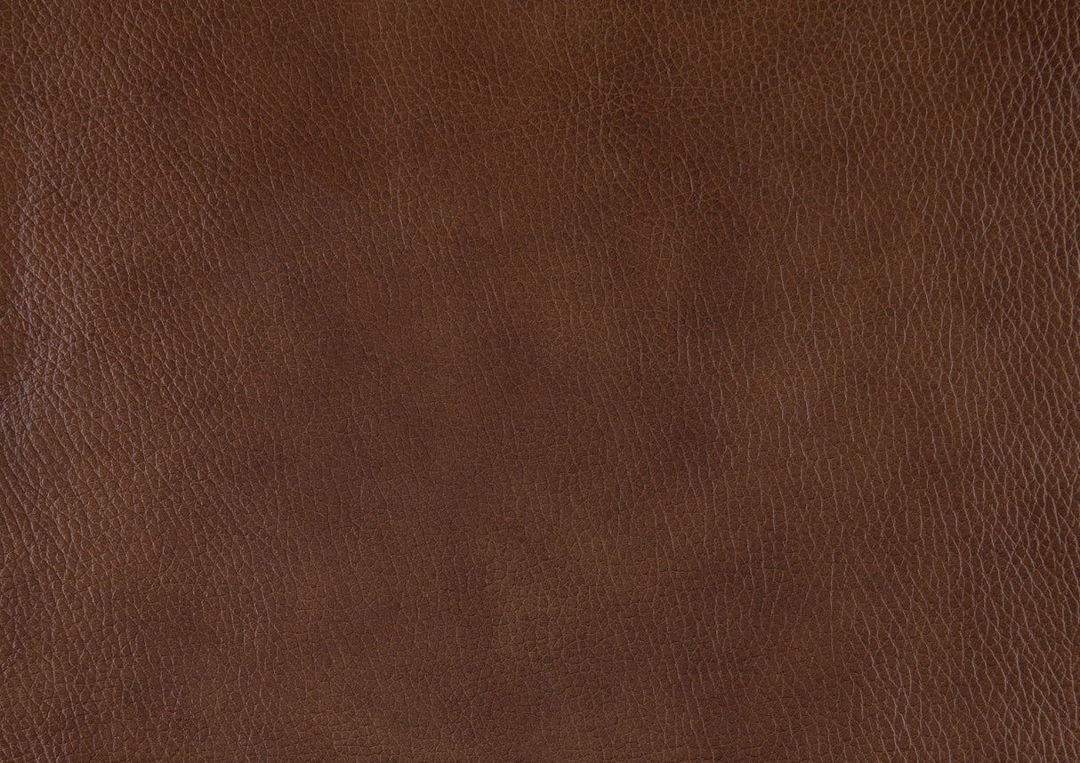 Attleboro Brown Leather Ottoman by Homelegance at Eve Furniture