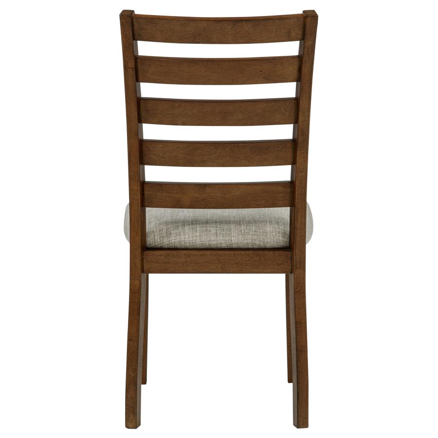 Atwood Wood Dining Side Chair Upholstered Seat Warm Brown by Coaster at Eve Furniture
