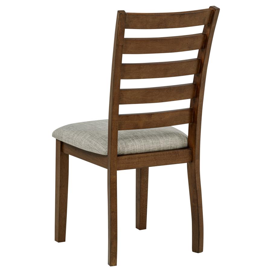 Atwood Wood Dining Side Chair Upholstered Seat Warm Brown by Coaster at Eve Furniture