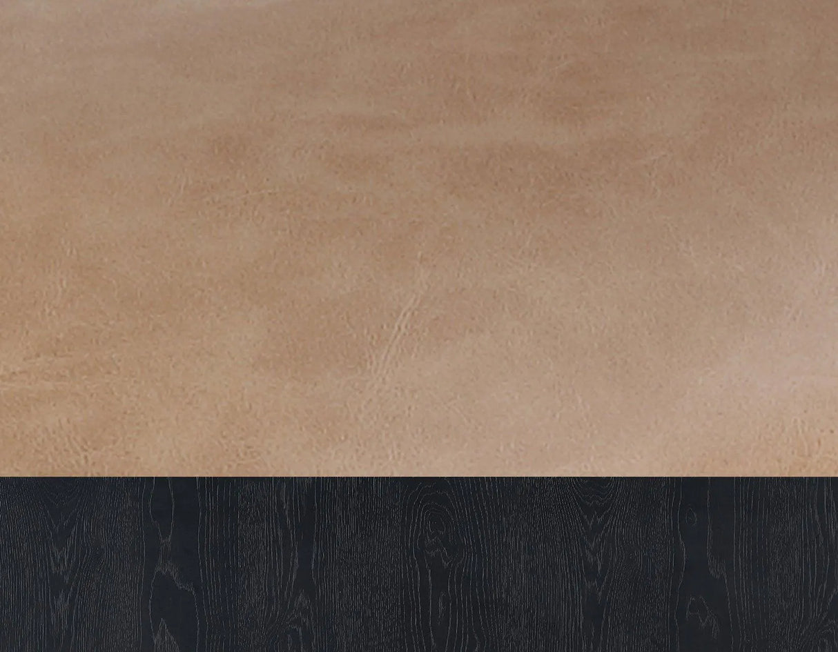 Aubrey 24″ Black Counter Chair with Camel Vegan Leather by Steve Silver at Eve Furniture