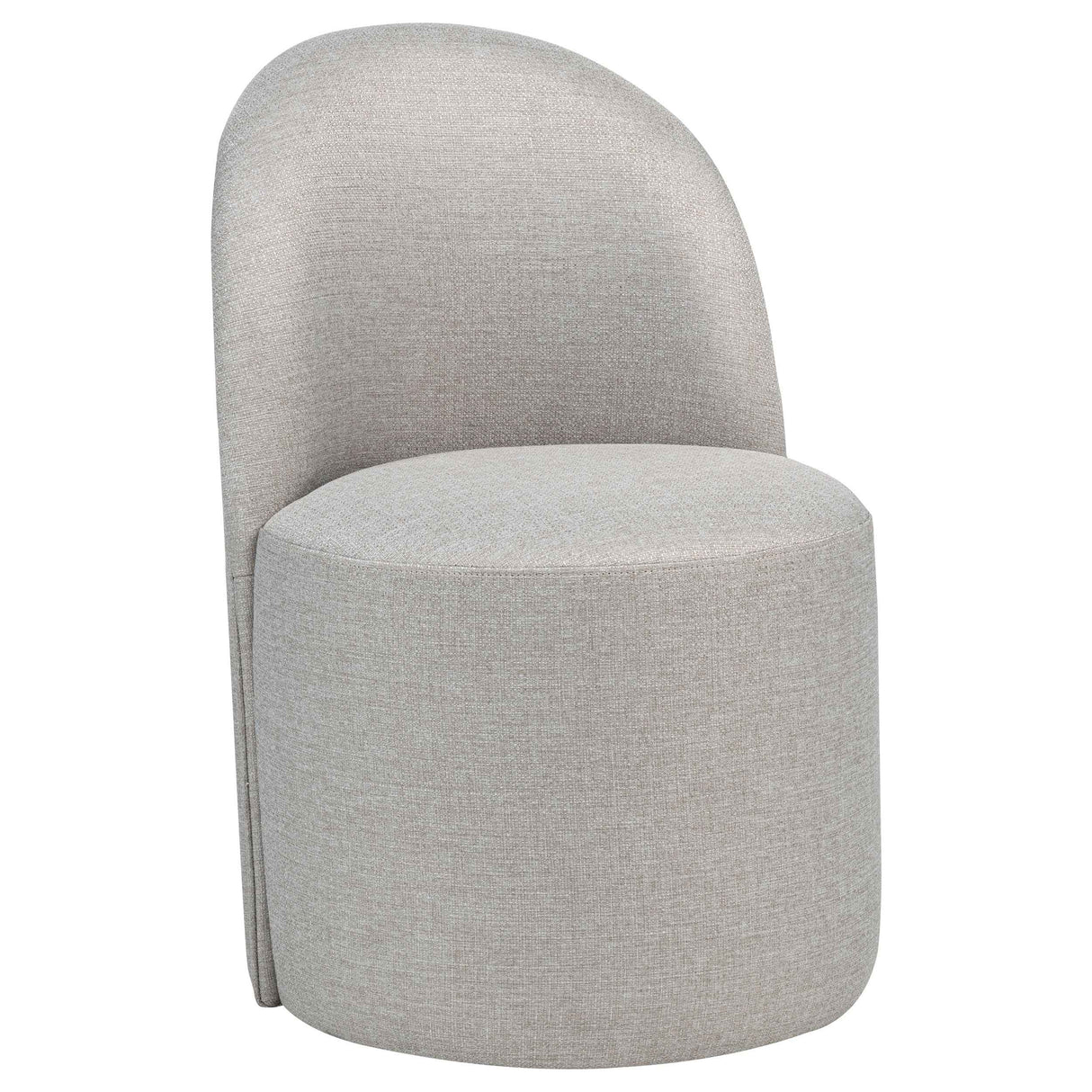 Aubrey Beige Upholstered Barrel Dining Side Chair (Set of 2) by Coaster at Eve Furniture