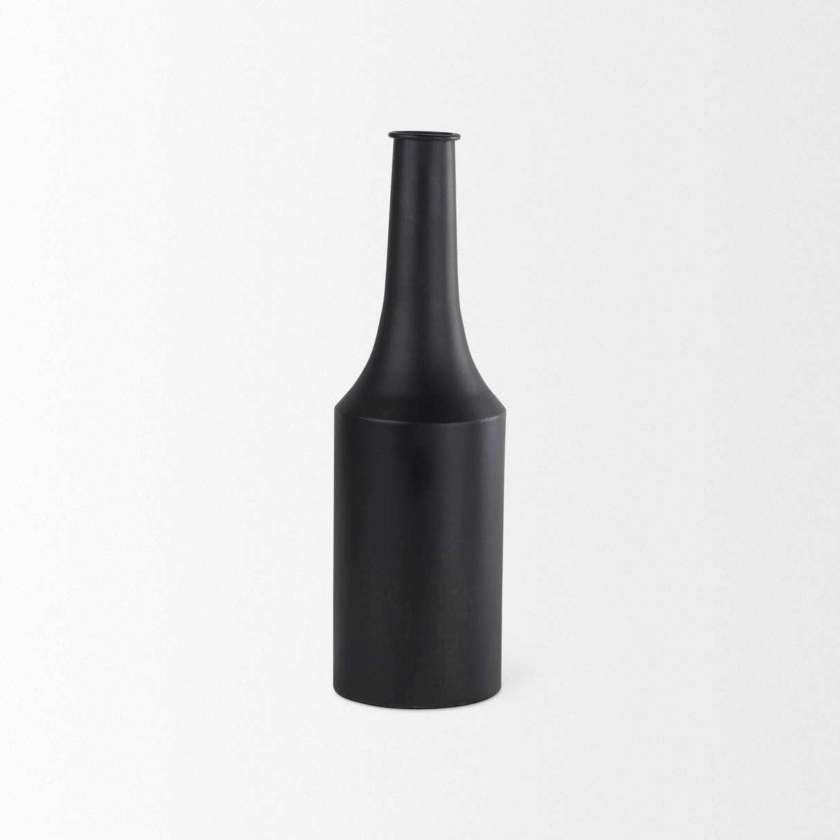 Aubrey Medium 18.0H Black Iron Flower Jug Vase by Mercana at Eve Furniture