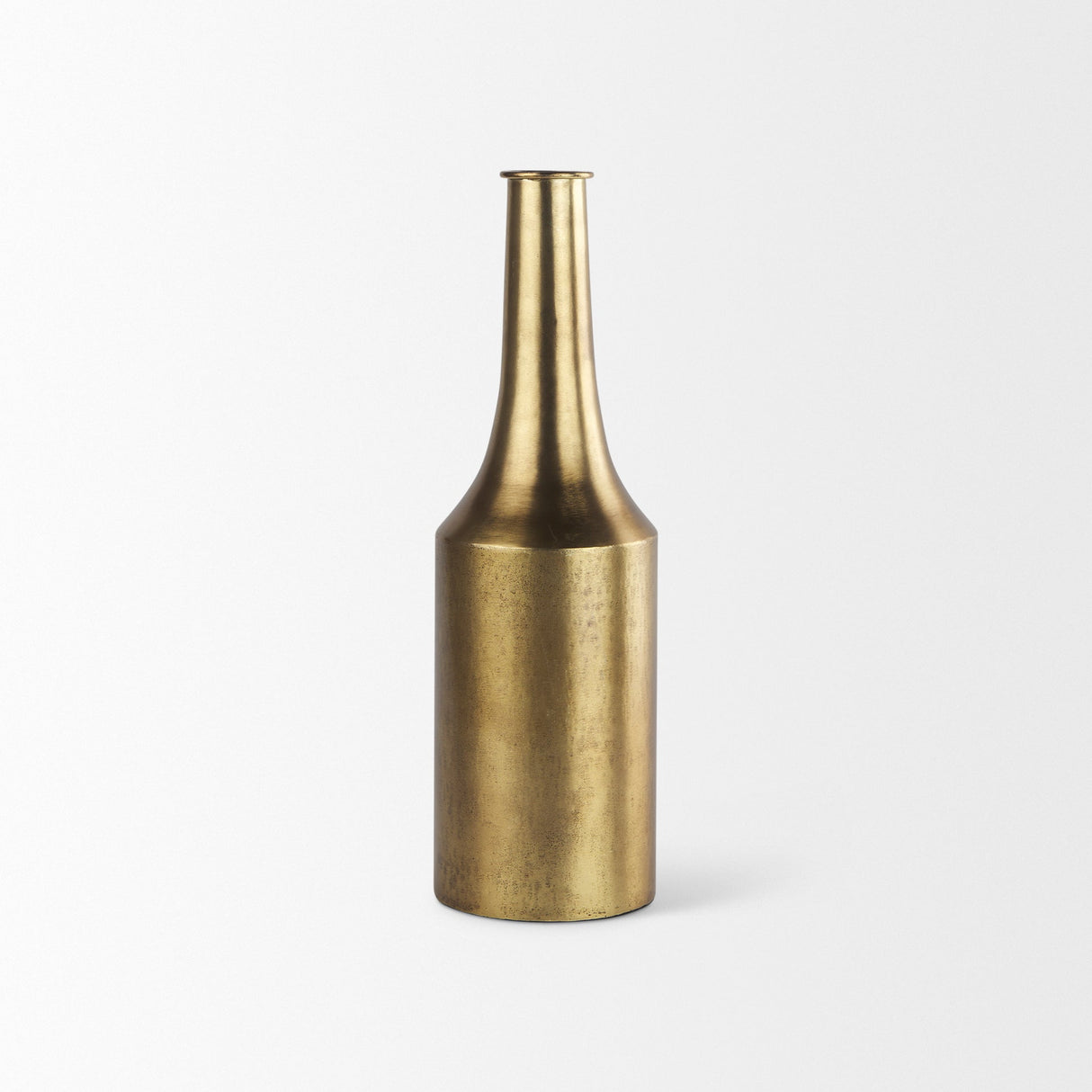 Aubrey Medium 18.0H Gold Iron Jug Vase by Mercana at Eve Furniture