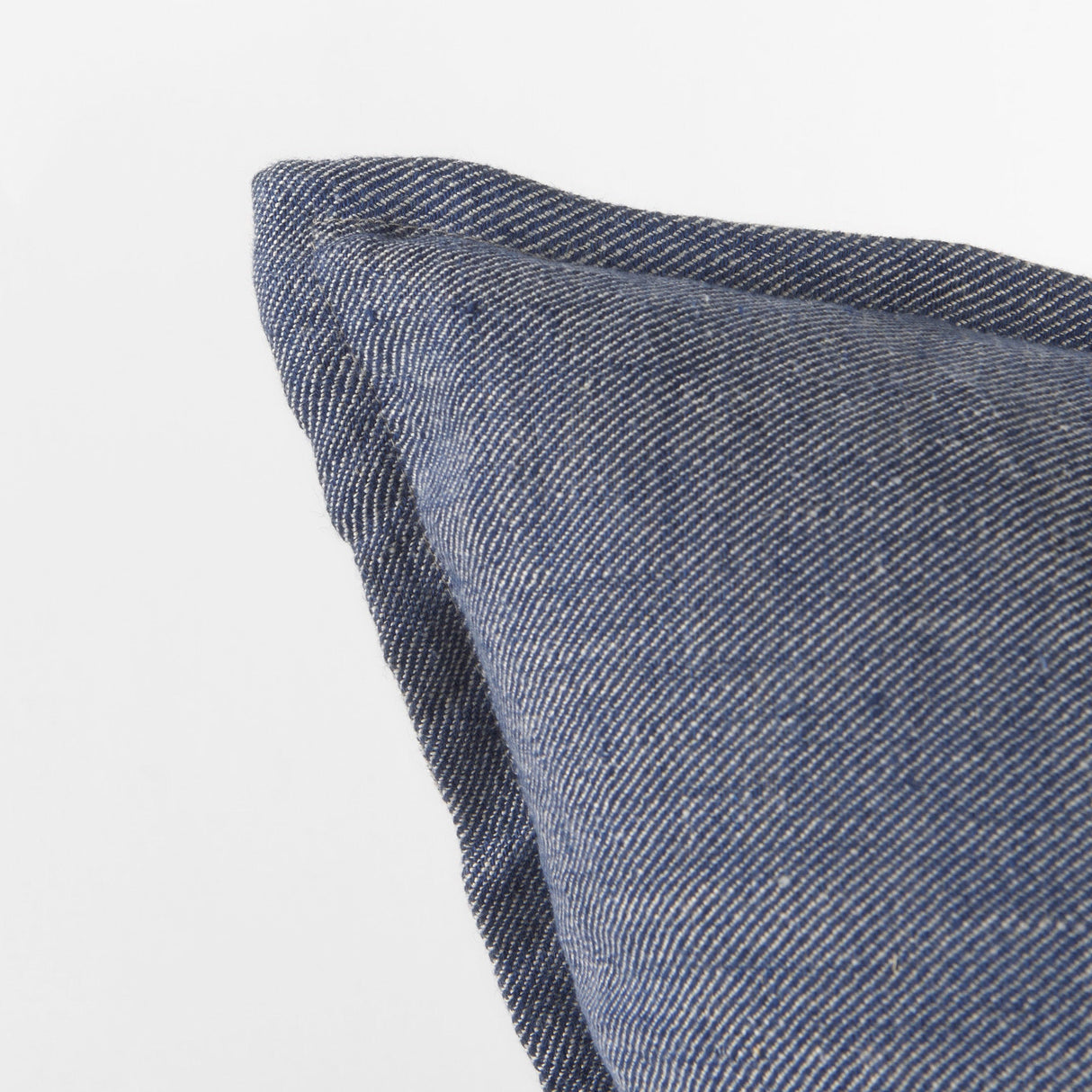 Aubrielle Gray and Blue Fabric Color Blocked Decorative Pillow Cover by Mercana at Eve Furniture