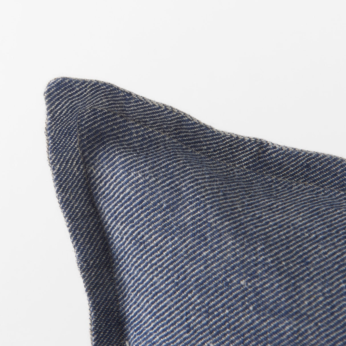 Aubrielle Gray and Blue Fabric Color Blocked Decorative Pillow Cover by Mercana at Eve Furniture